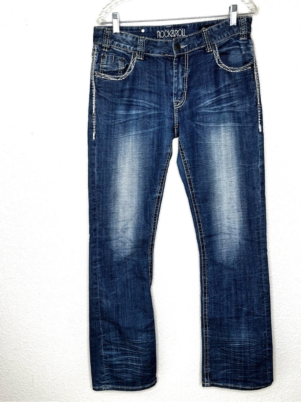 Rock & Roll Cowgirl Boyfriend Jeans 29 x 34 Medium Wash